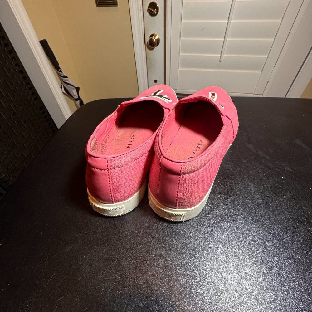 Katy Perry size 8 sneakers with palm tree - Picture 4 of 10